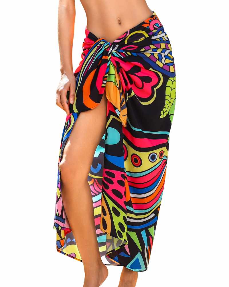 Pattern beach wrap sarong 10